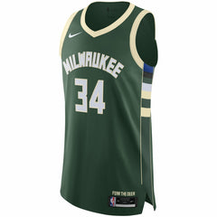 Giannis Antetokounmpo Milwaukee Bucks Authentic Jersey - Icon Edition - Hunter Green | Nike cheap