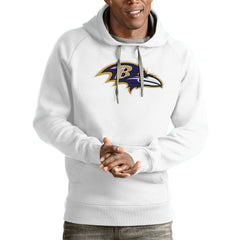 Baltimore Ravens Antigua Victory Pullover Hoodie - White online