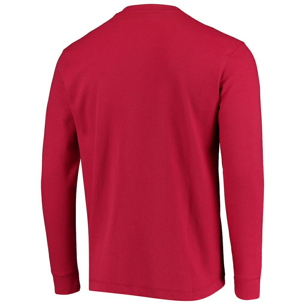 Kansas City Chiefs Dunbrooke Logo Maverick Thermal Henley Long Sleeve T-Shirt - Red for sale