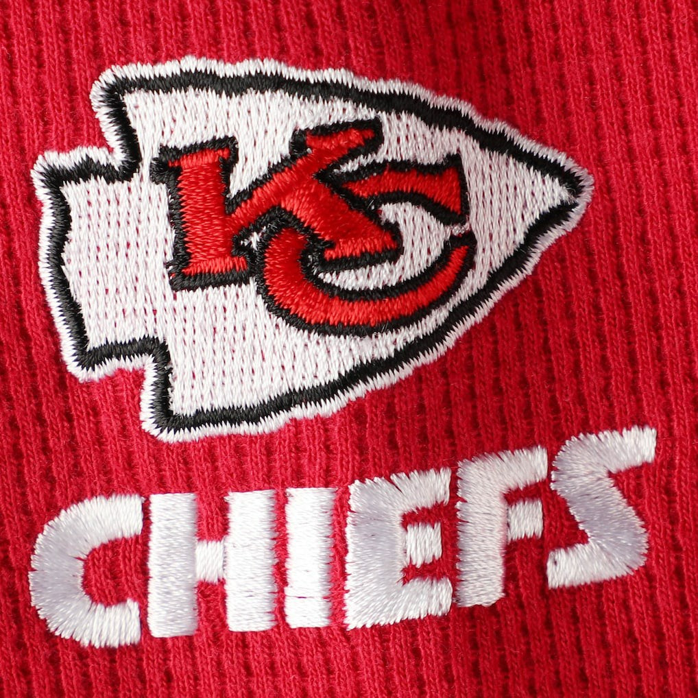 Kansas City Chiefs Dunbrooke Logo Maverick Thermal Henley Long Sleeve T-Shirt - Red for sale