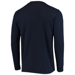 New England Patriots Dunbrooke Logo Maverick Thermal Henley Long Sleeve T-Shirt - Navy on sale