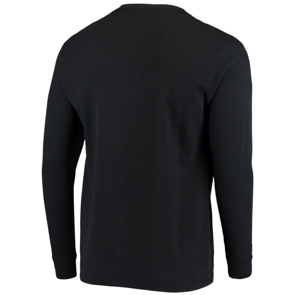New Orleans Saints Dunbrooke Logo Maverick Thermal Henley Long Sleeve T-Shirt - Black online