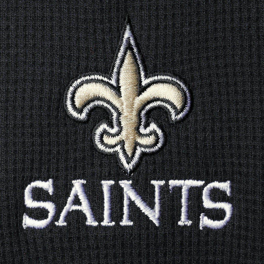 New Orleans Saints Dunbrooke Logo Maverick Thermal Henley Long Sleeve T-Shirt - Black online