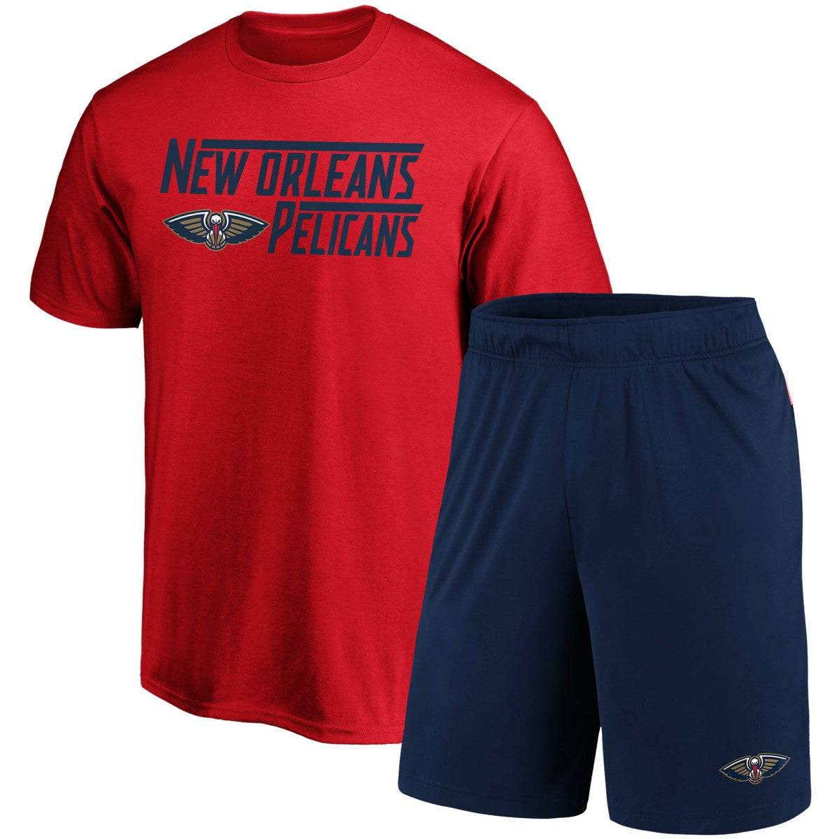 New Orleans Pelicans T-Shirt & Shorts Combo Pack - Red/Navy | Fanatics outlet