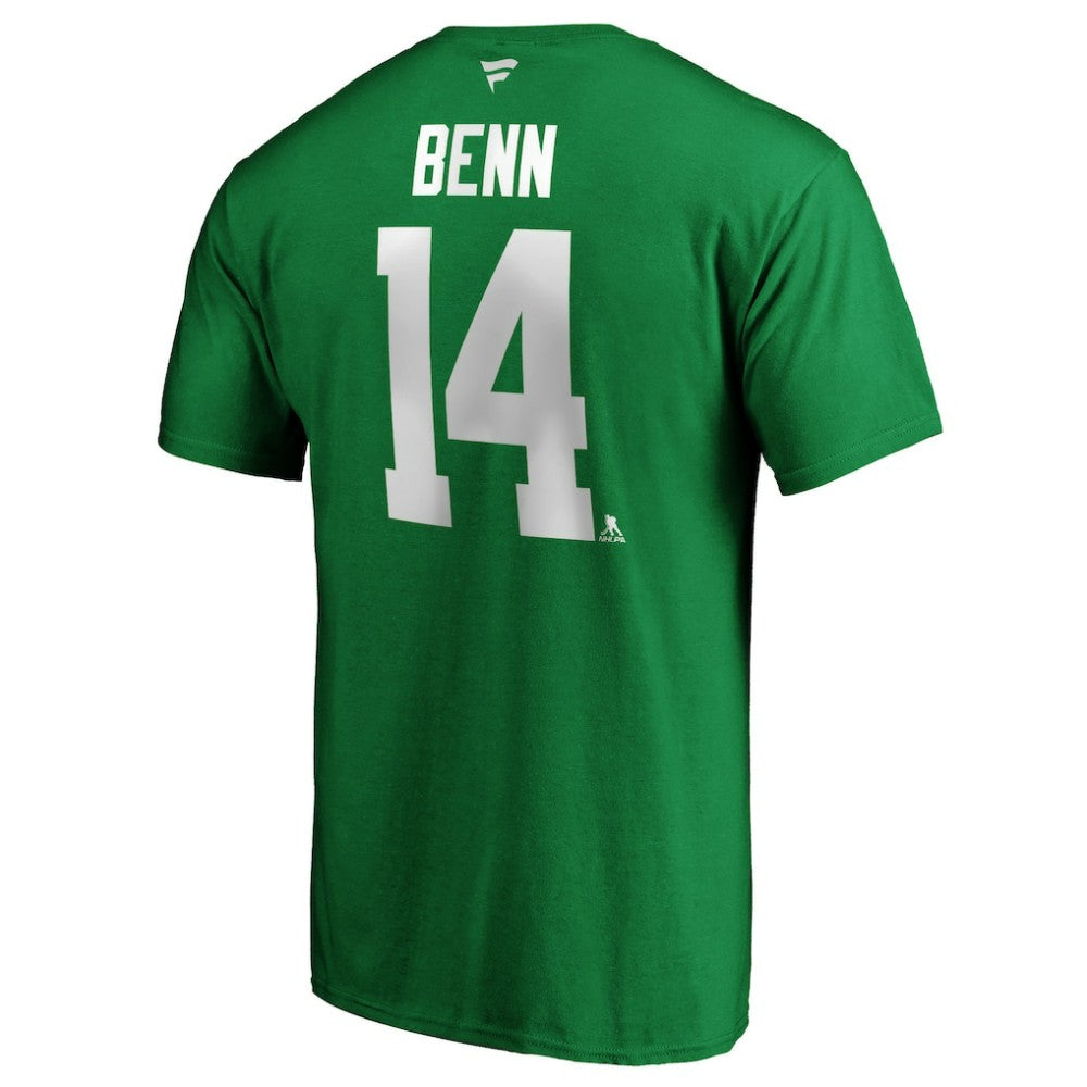 Jamie Benn Dallas Stars Fanatics Authentic Stack Player Name & Number T-Shirt Kelly Green