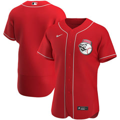 Cincinnati Reds Alternate Authentic Team Logo Jersey - Scarlet | Nike