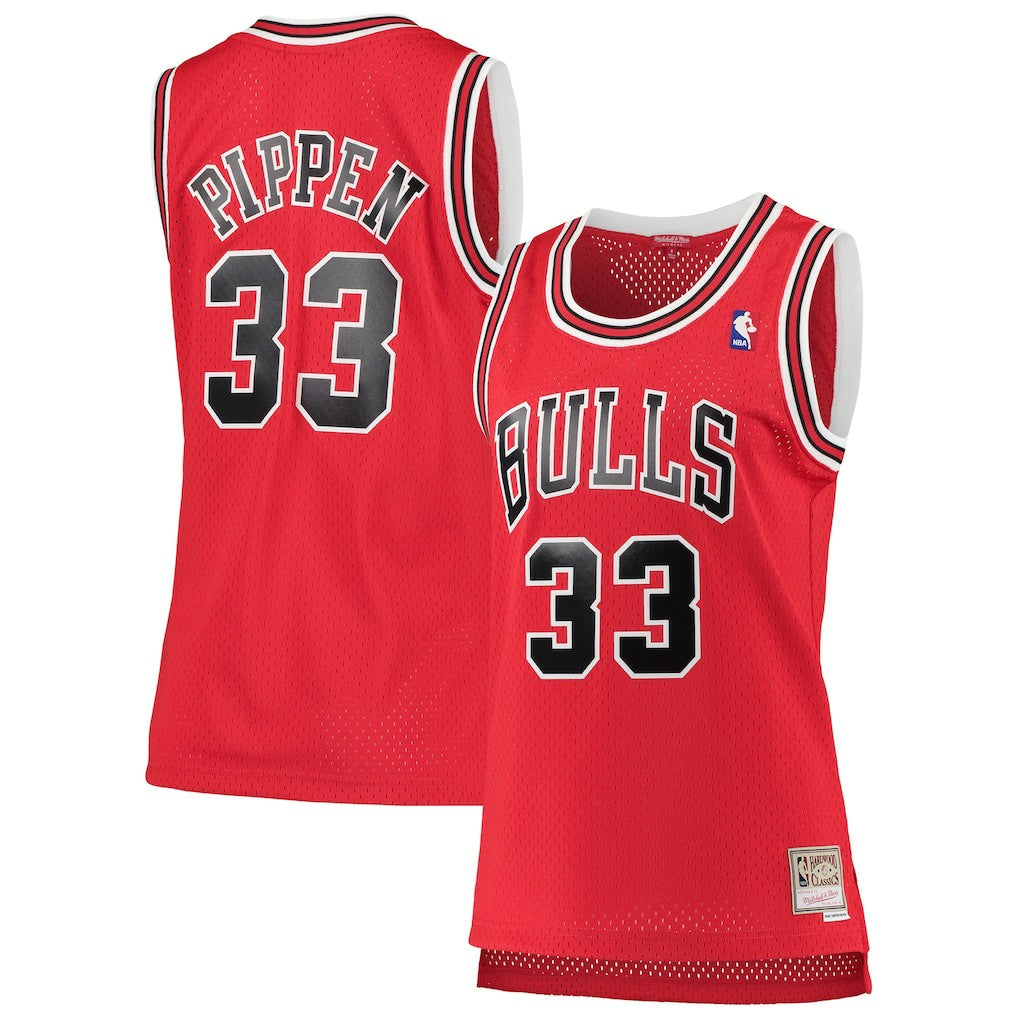 Scottie Pippen Chicago Bulls Women's 1997/98 Hardwood Classics Swingman Jersey sale - Red | Mitchell & Ness shop