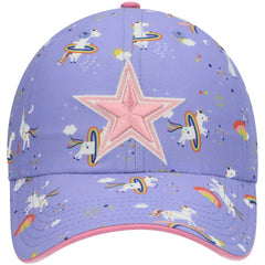 Dallas Cowboys '47 Girls Preschool Unicorn Clean Up Adjustable Hat - Purple on sale