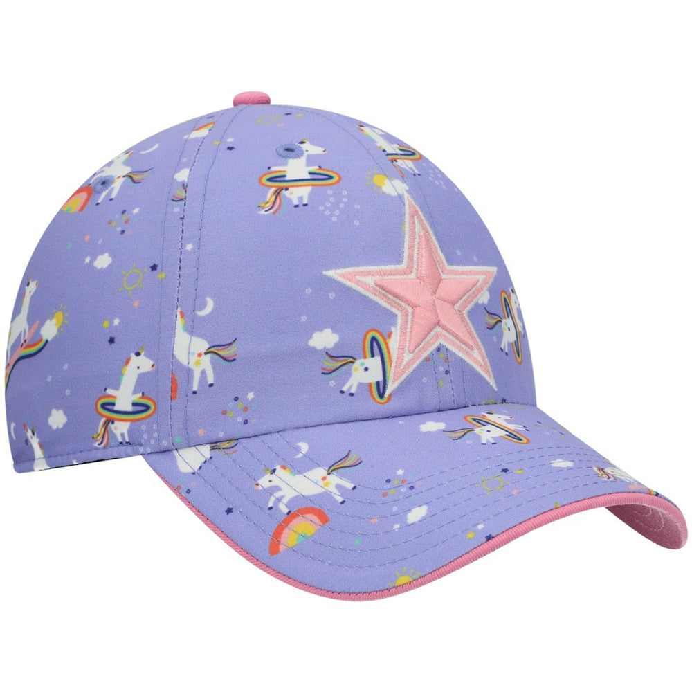 Dallas Cowboys '47 Girls Preschool Unicorn Clean Up Adjustable Hat - Purple on sale