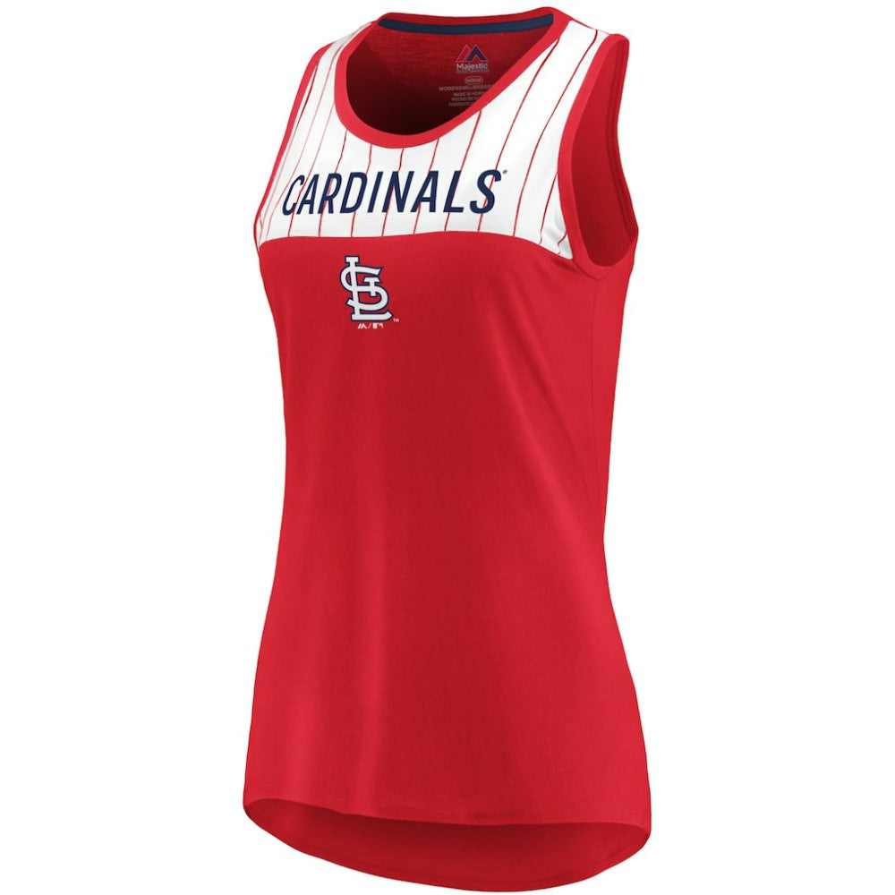 St. Louis Cardinals Majestic Women's Break From Tradition Tank Top  - Red