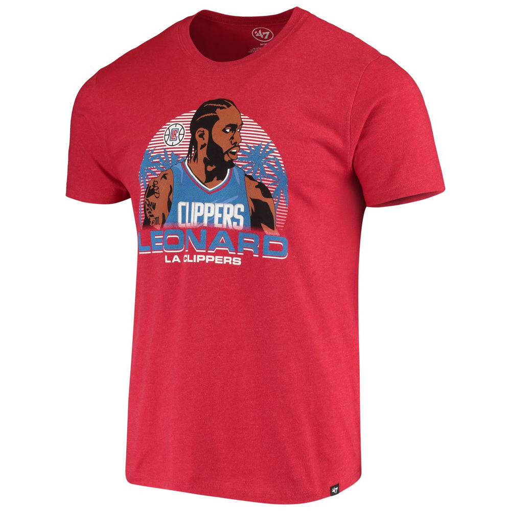 Kawhi Leonard LA Clippers '47 Player Graphic T-Shirt - Red | 47 brand sale