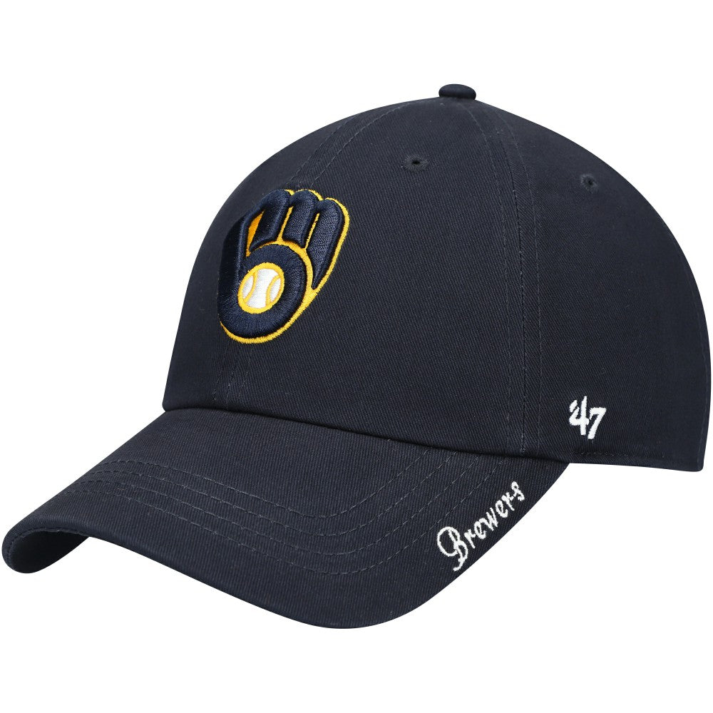 Milwaukee Brewers Women's Team Miata Clean Up Adjustable Hat - Navy | 47 brand