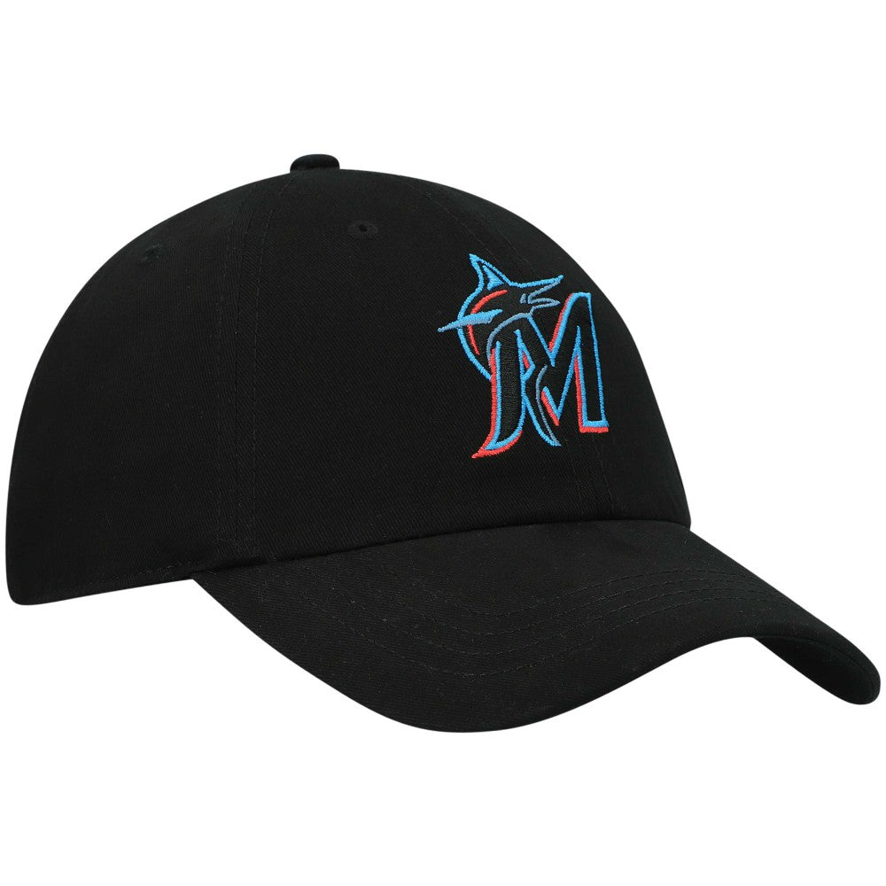 Miami Marlins Women's Team Miata Clean Up Adjustable Hat - Black | 47 brand