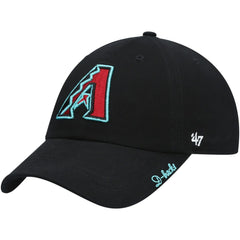 Arizona Diamondbacks Women's Team Miata Clean Up Adjustable Hat - Black | 47 brand