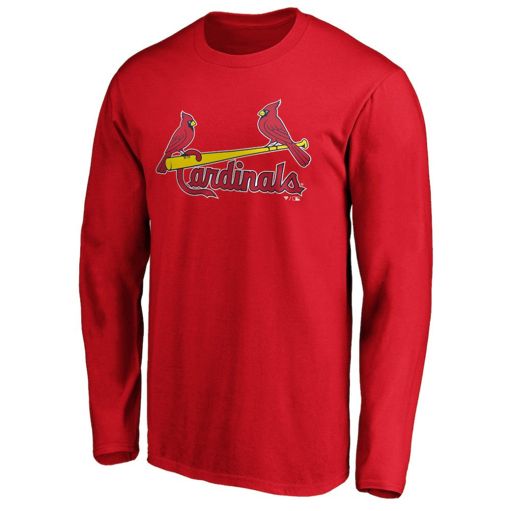 St. Louis Cardinals Official Wordmark Long Sleeve T-Shirt - Red