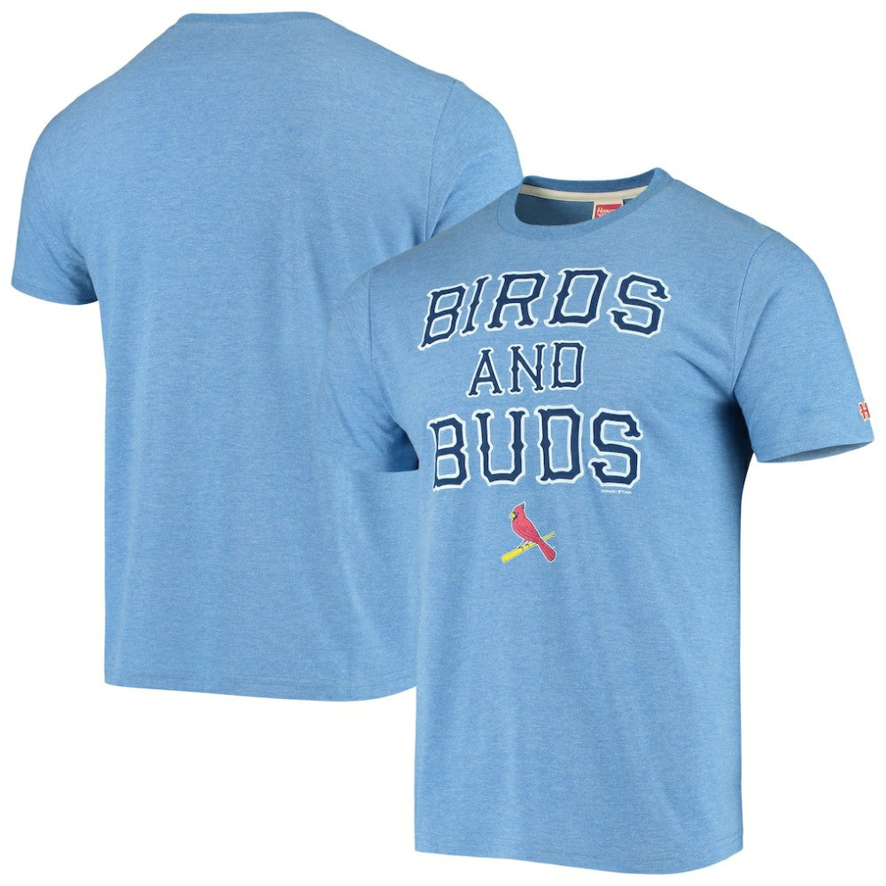 St. Louis Cardinals Hyperlocal Tri-Blend T-Shirt - Light Blue