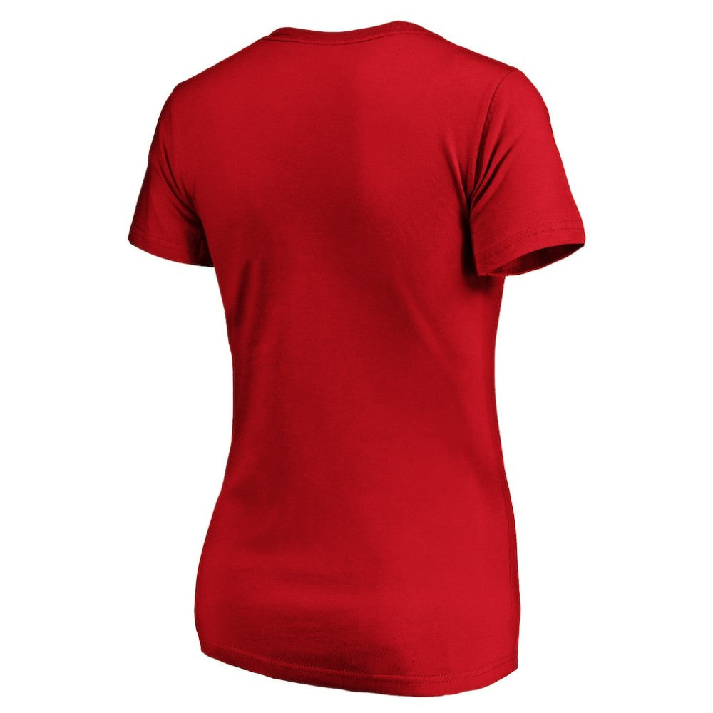 Boston Red Sox Women's Core Official Logo V-Neck T-Shirt - Red