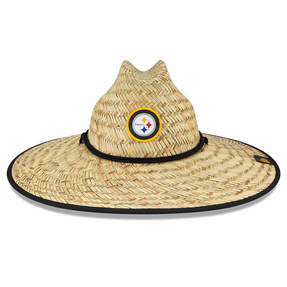 Pittsburgh Steelers New Era NFL Training Camp Straw Lifeguard Hat - Natural for sale