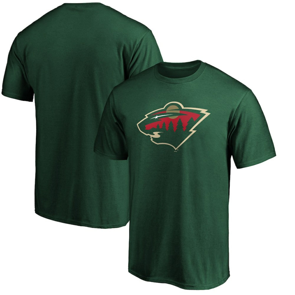 Minnesota Wild Fanatics Team Primary Logo T-Shirt Green