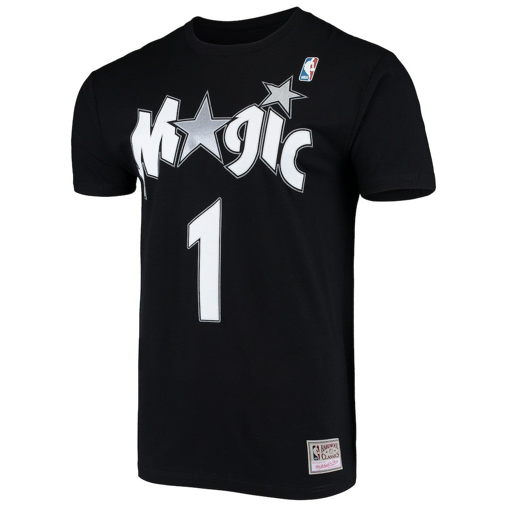 Tracy McGrady Orlando Magic Hardwood Classics Stitch Name & Number T-Shirt - Black | Mitchell & Ness outlet
