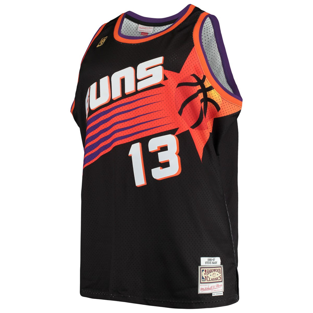 Steve Nash Phoenix Suns 1996/97 Big & Tall Hardwood Classics Swingman Jersey - Black | Mitchell & Ness outlet