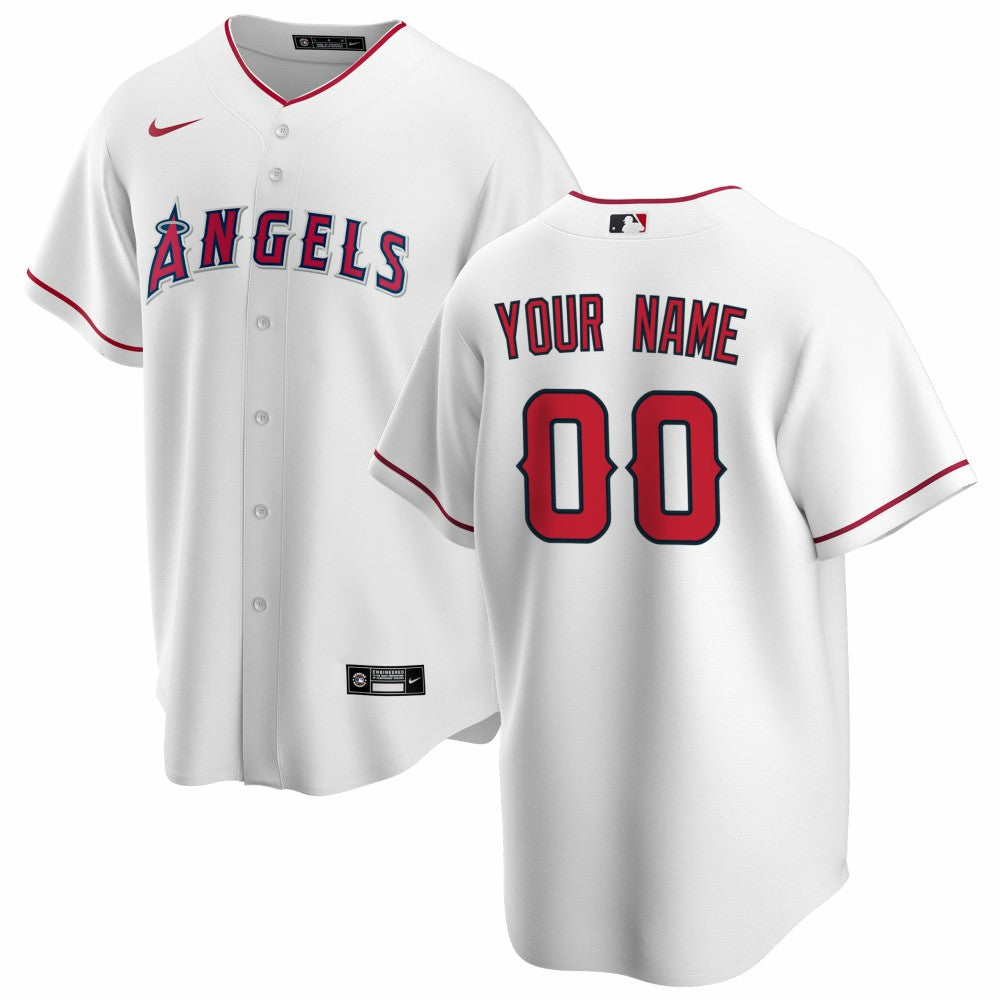 Los Angeles Angels Home Replica Custom Jersey - White | Nike