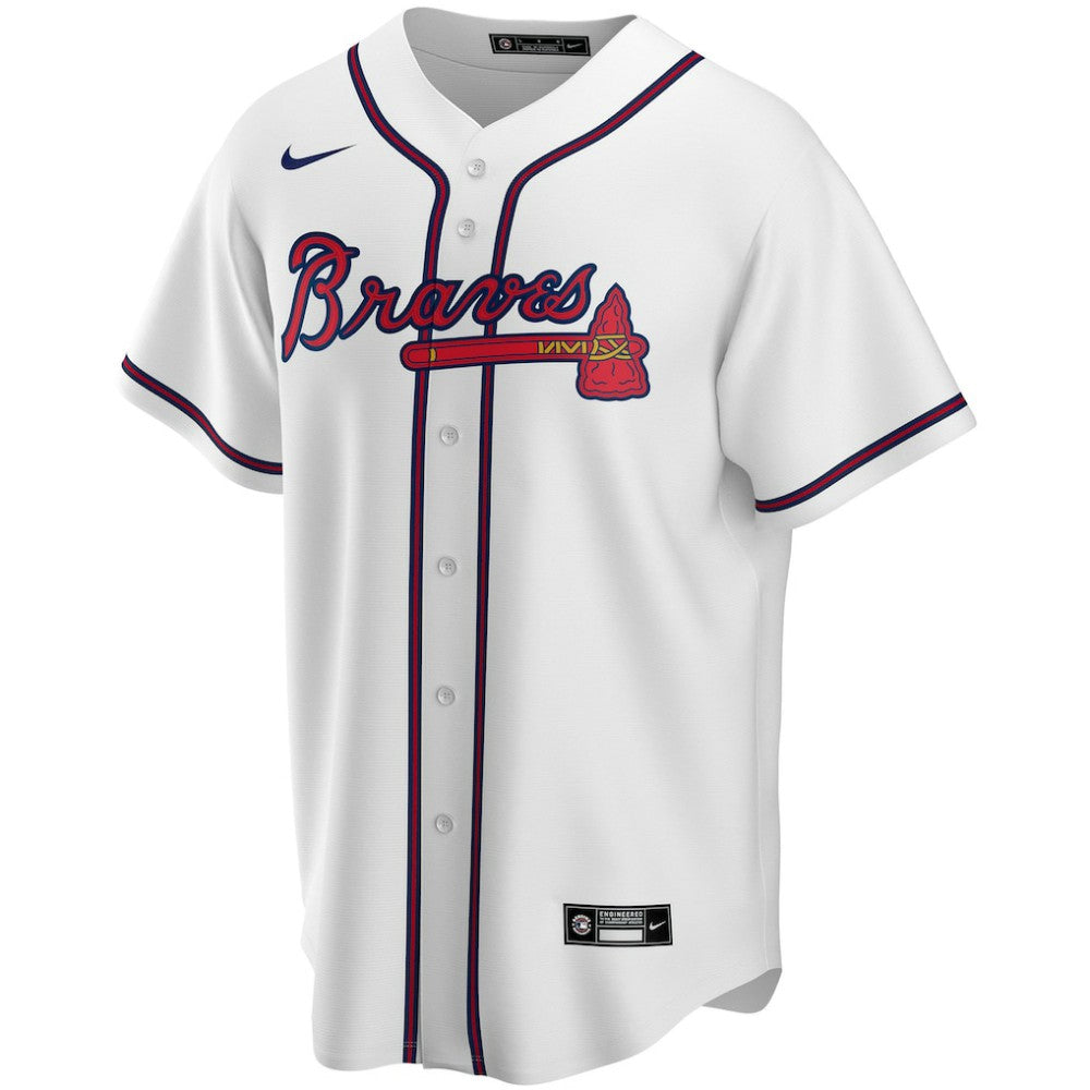 Atlanta Braves Home Replica Custom Jersey - White | Nike