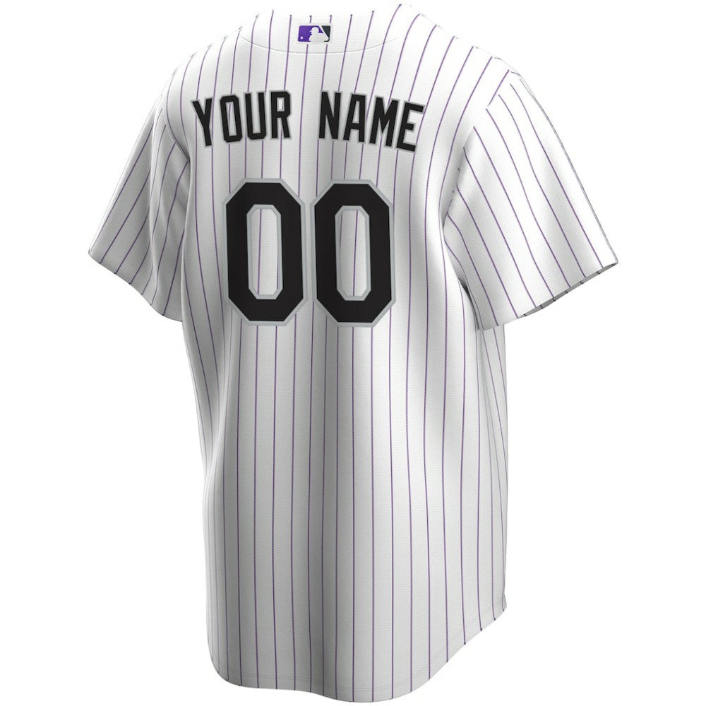 Colorado Rockies Home Replica Custom Jersey - White | Nike