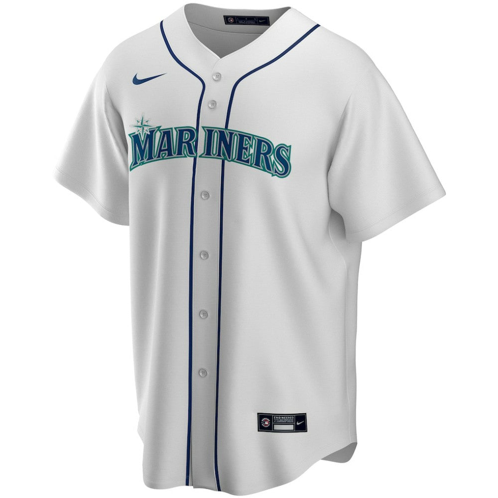 Seattle Mariners Home Replica Custom Jersey - White | Nike