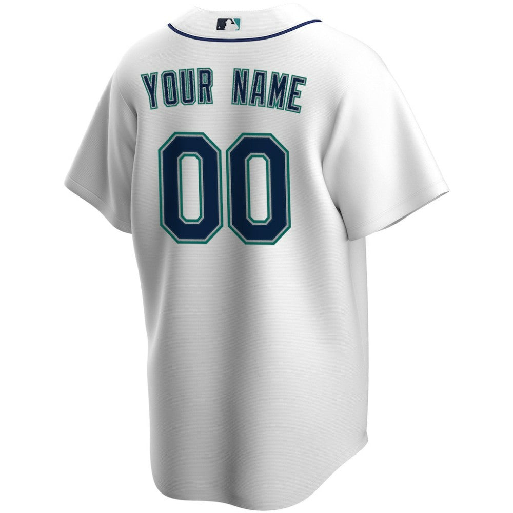Seattle Mariners Home Replica Custom Jersey - White | Nike