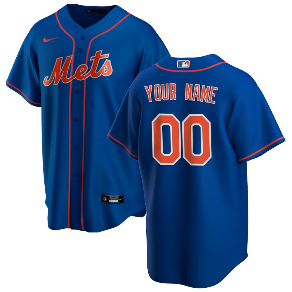 New York Mets Alternate Replica Pick-A-Player Custom Jersey - Royal | Nike