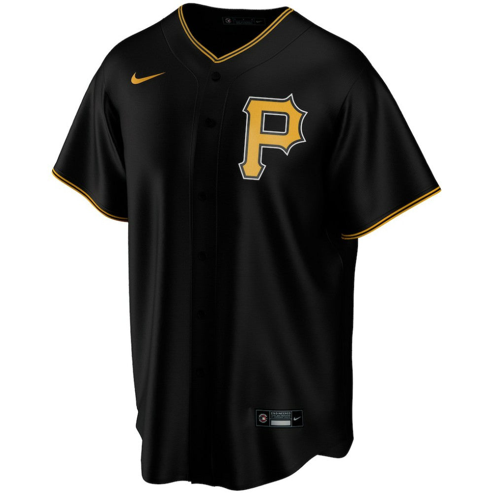 Pittsburgh Pirates Alternate Replica Custom Jersey - Black | Nike