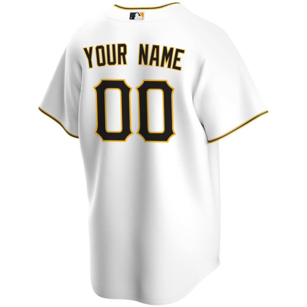 Pittsburgh Pirates Home Replica Custom Jersey - White | Nike