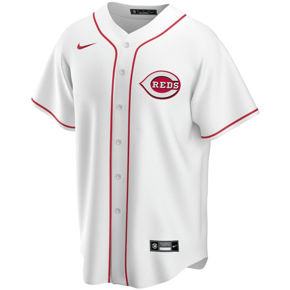 Cincinnati Reds Home Replica Custom Jersey - White | Nike