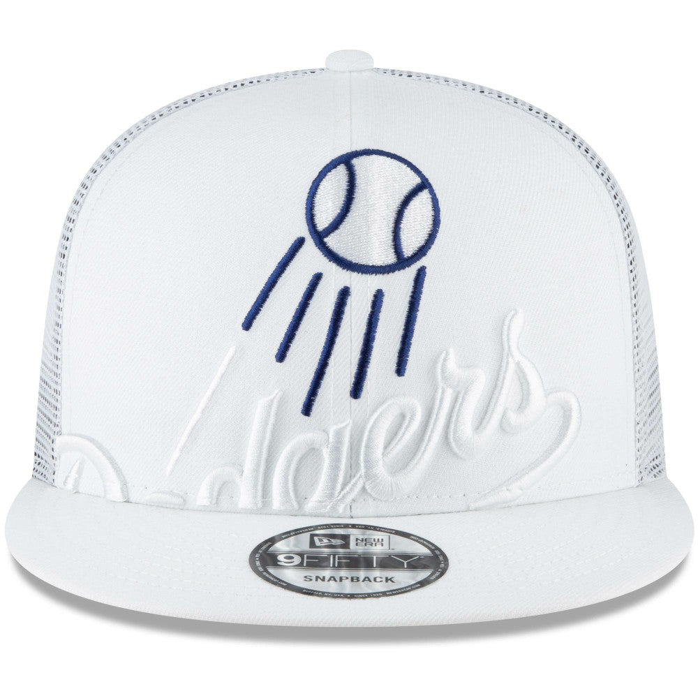 Los Angeles Dodgers Elements Trucker 9FIFTY Snapback Hat - White | New Era