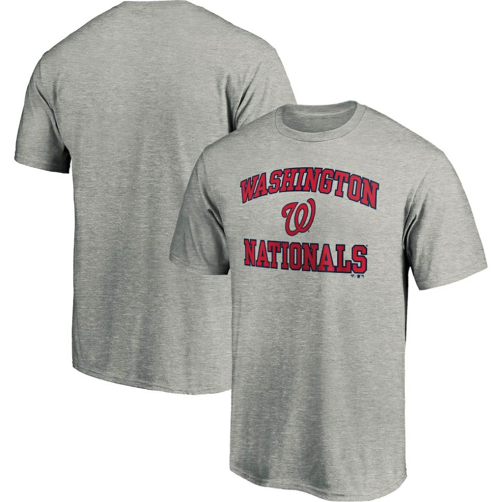 Washington Nationals Heart & Soul T-Shirt - Heather Gray