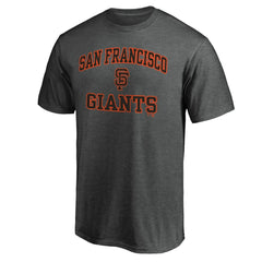 San Francisco Giants Heart & Soul T-Shirt - Heather Charcoal