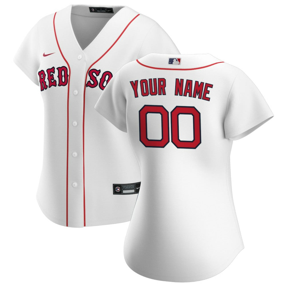 Boston Red Sox Women's Home Replica Custom Jersey - White | Nike