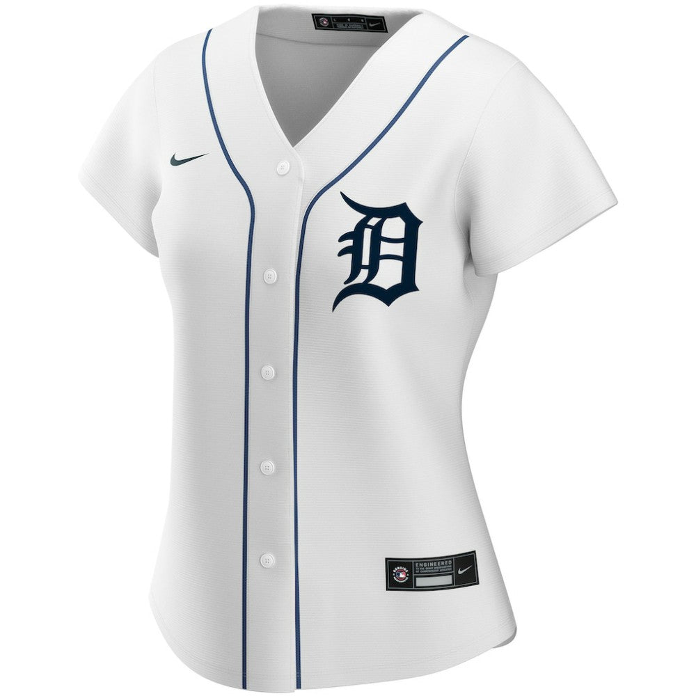 Detroit Tigers Women's Home Replica Custom Jersey - White | Nike