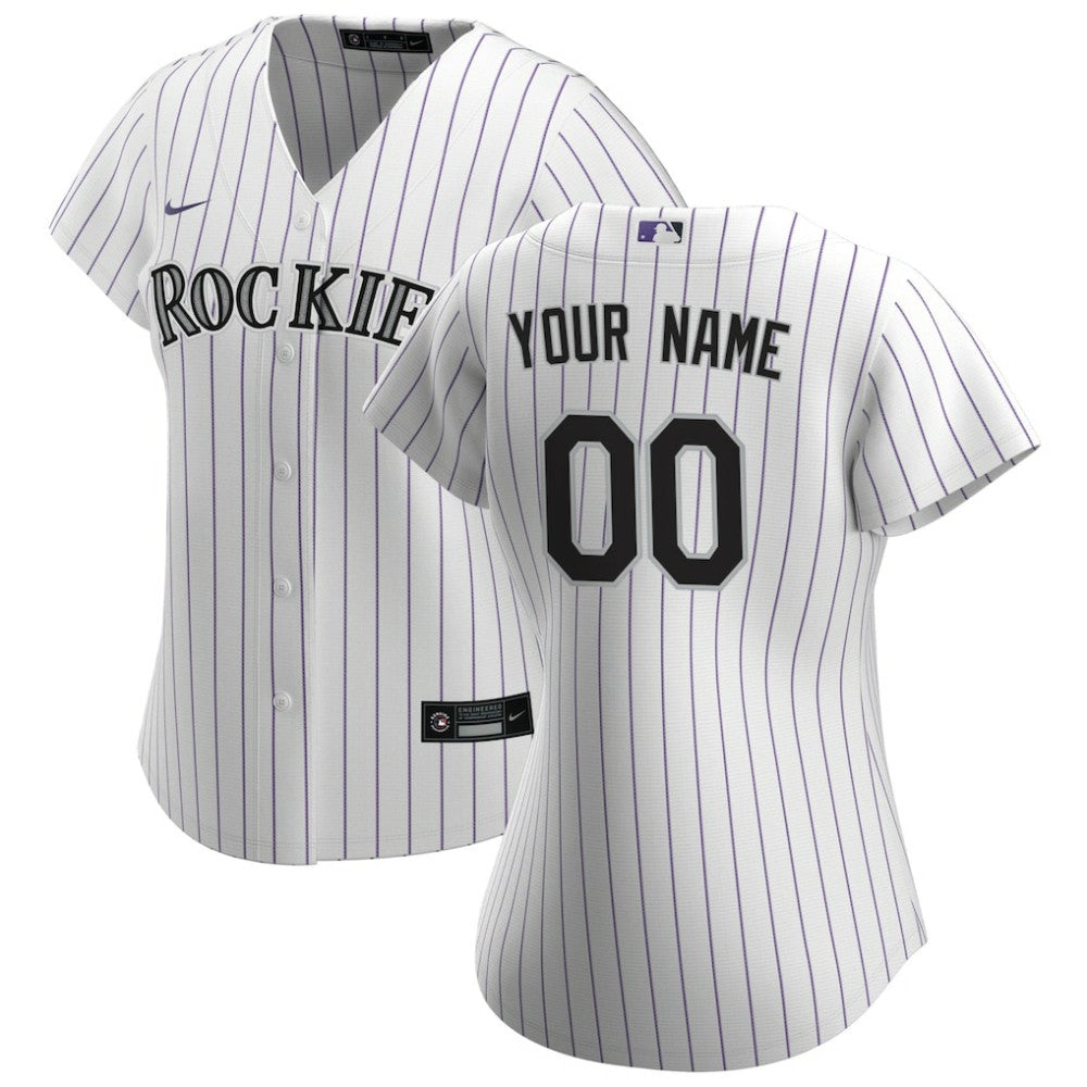 Colorado Rockies Women's Home Replica Custom Jersey - White | Nike