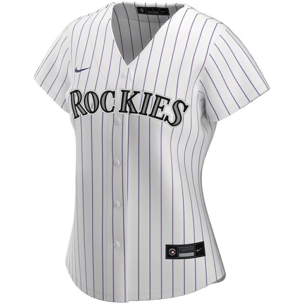 Colorado Rockies Women's Home Replica Custom Jersey - White | Nike