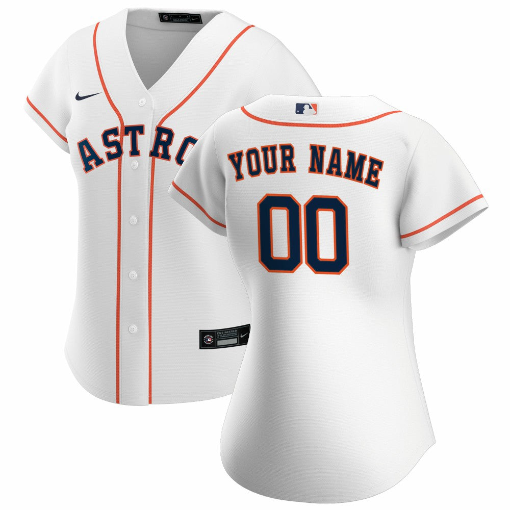 Houston Astros Women's Home Replica Custom Jersey - White | Nike
