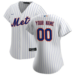 New York Mets Women's Home Replica Custom Jersey - White | Nike