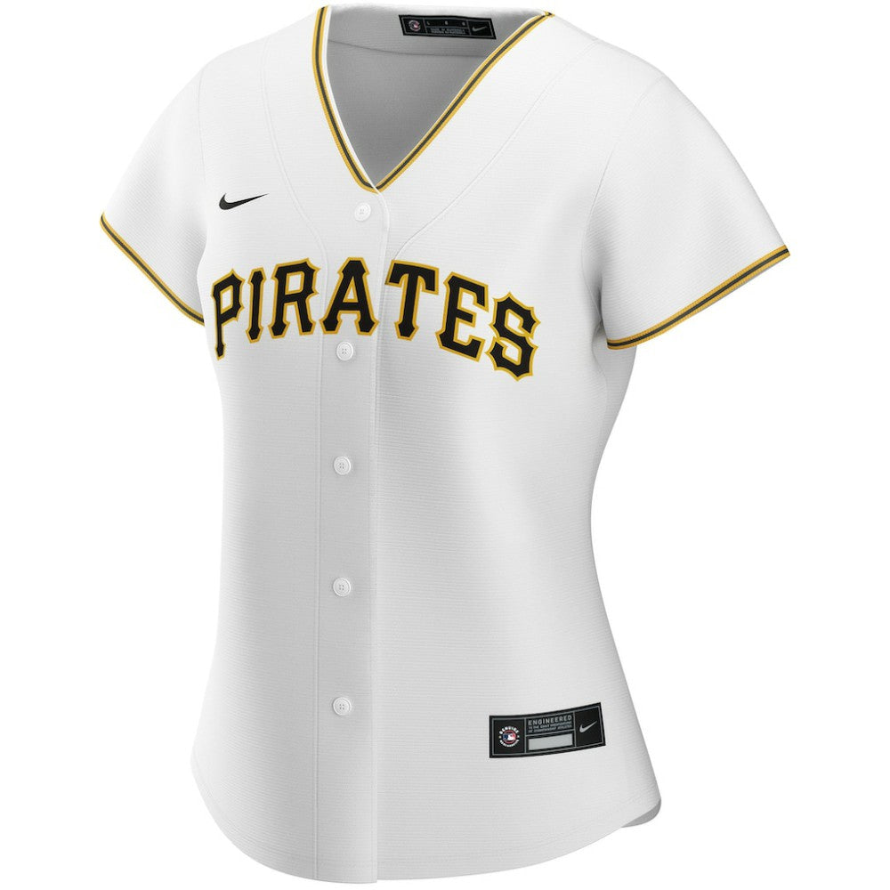Pittsburgh Pirates Women's Home Replica Custom Jersey - White | Nike