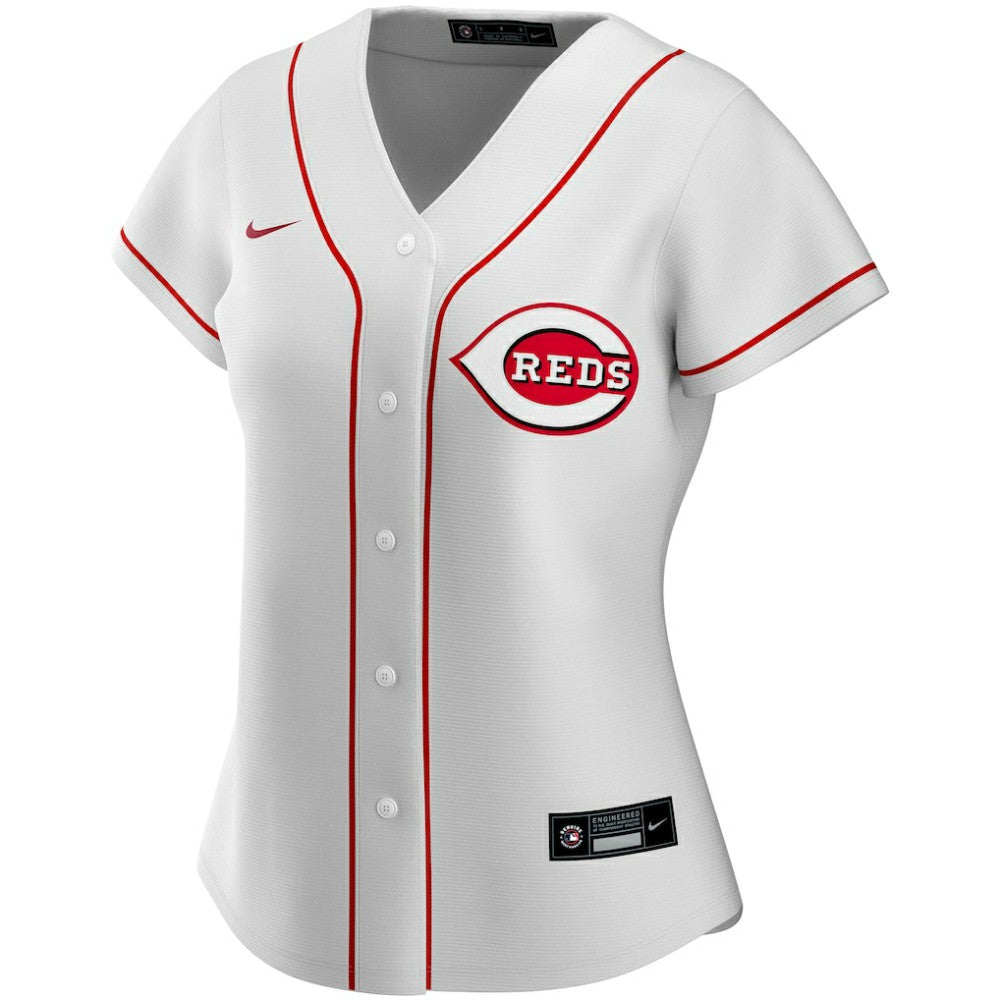 Cincinnati Reds Women's Home Replica Custom Jersey - White | Nike