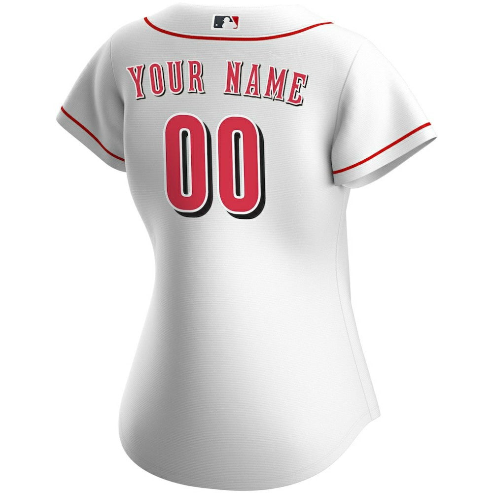 Cincinnati Reds Women's Home Replica Custom Jersey - White | Nike