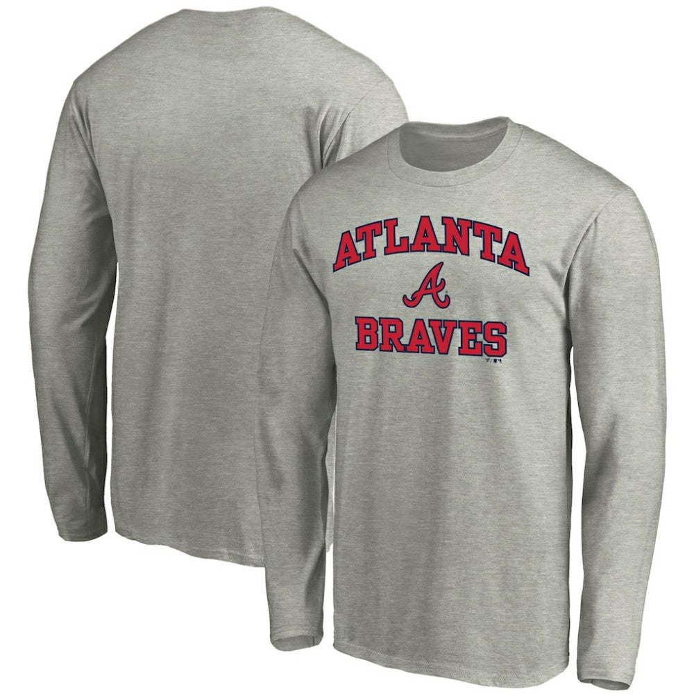 Atlanta Braves Heart & Soul Long Sleeve T-Shirt - Gray
