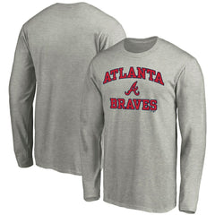 Atlanta Braves Heart & Soul Long Sleeve T-Shirt - Gray