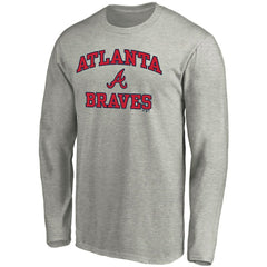Atlanta Braves Heart & Soul Long Sleeve T-Shirt - Gray