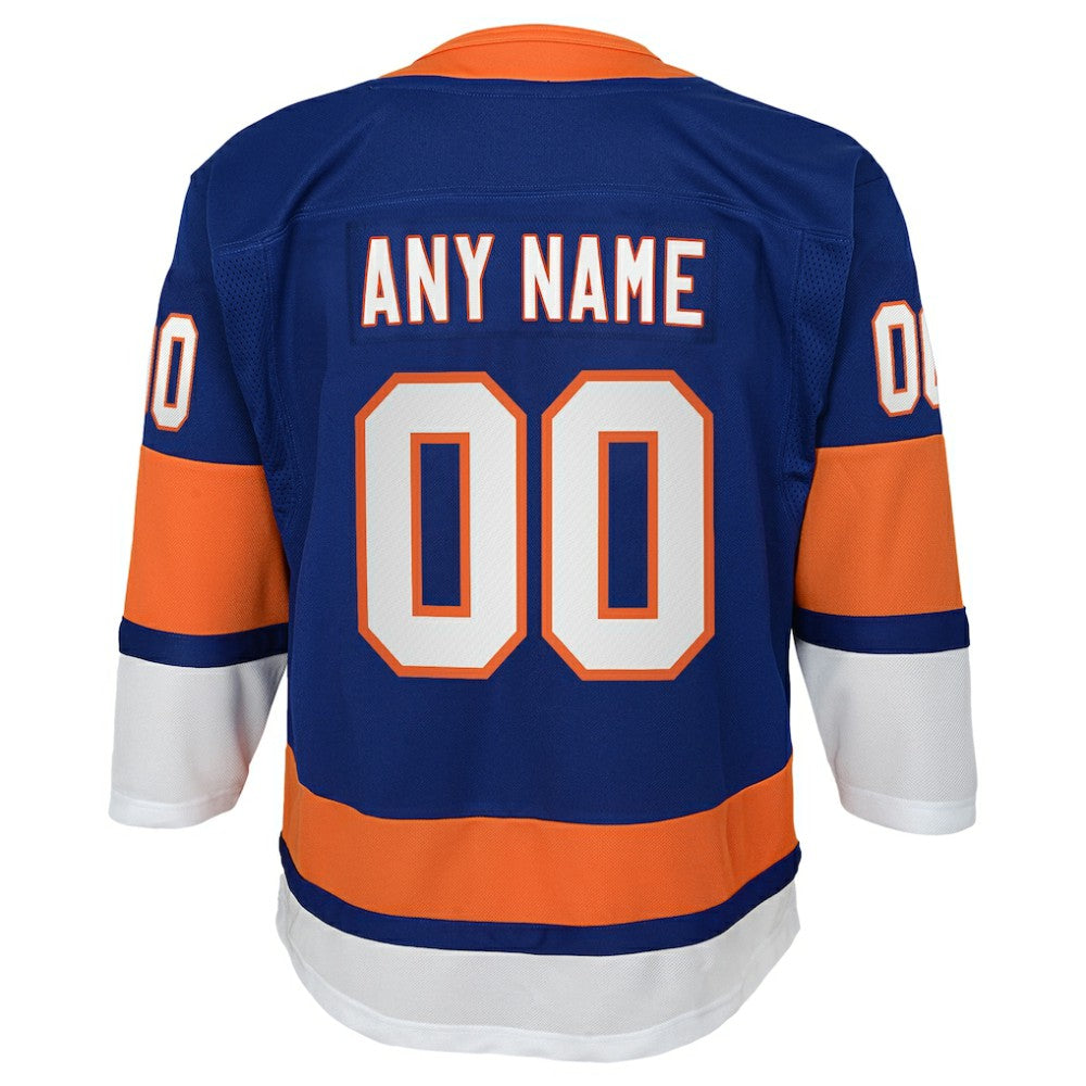 New York Islanders Youth Home Premier Custom Jersey Blue